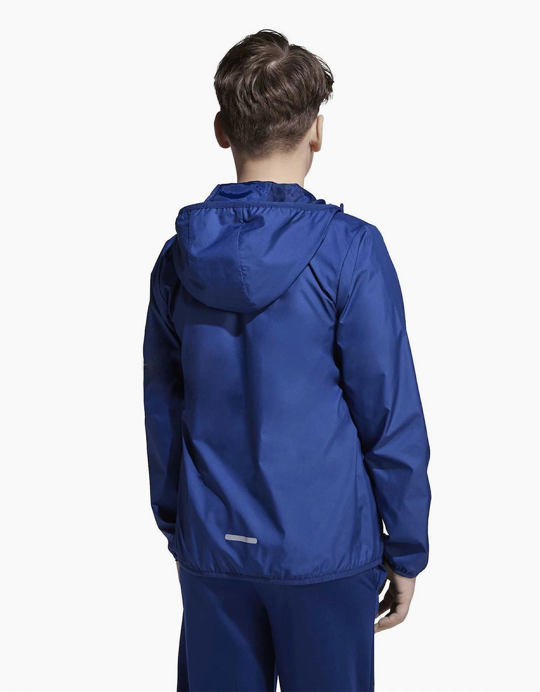 Tiberio Horizontal Stripe Hooded Windbreaker