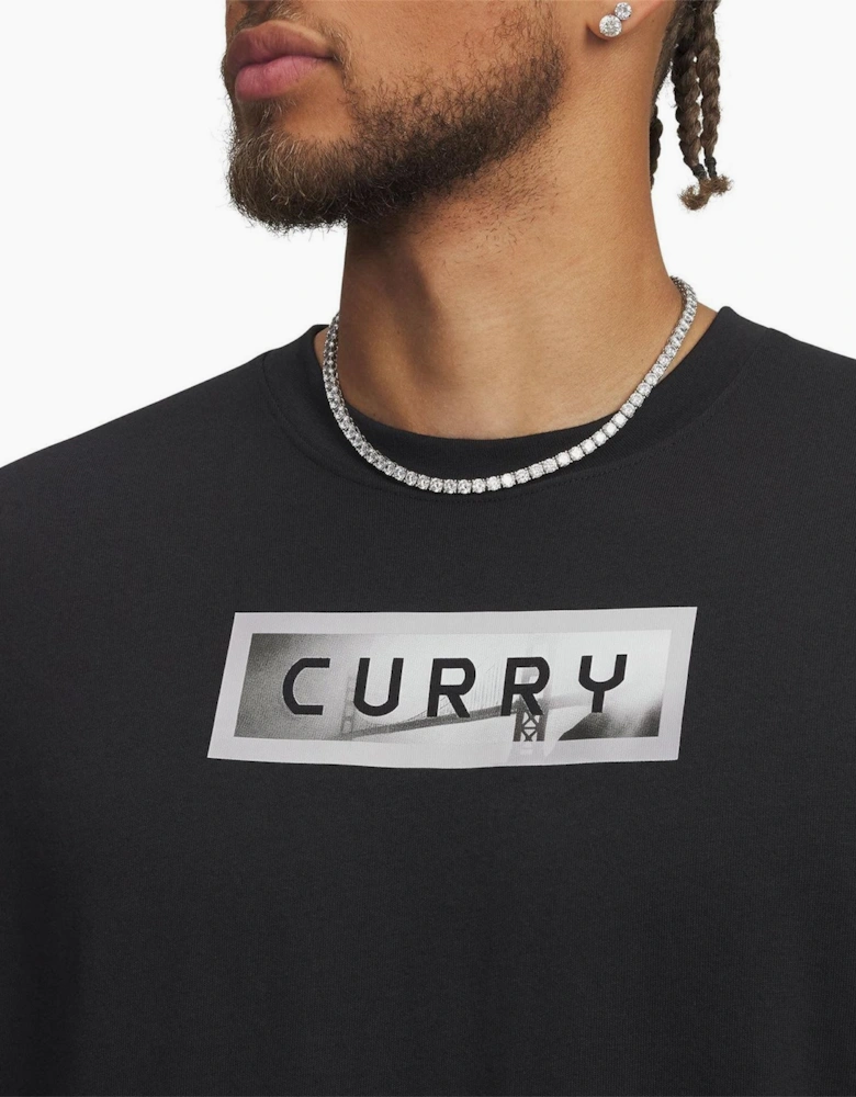 Curry Crew Neck Short Sleeve Graphic T-Shirt