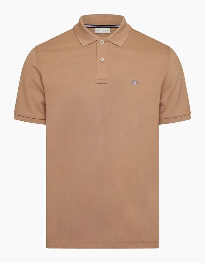 Collared Neck Short Sleeve Polo Shirt