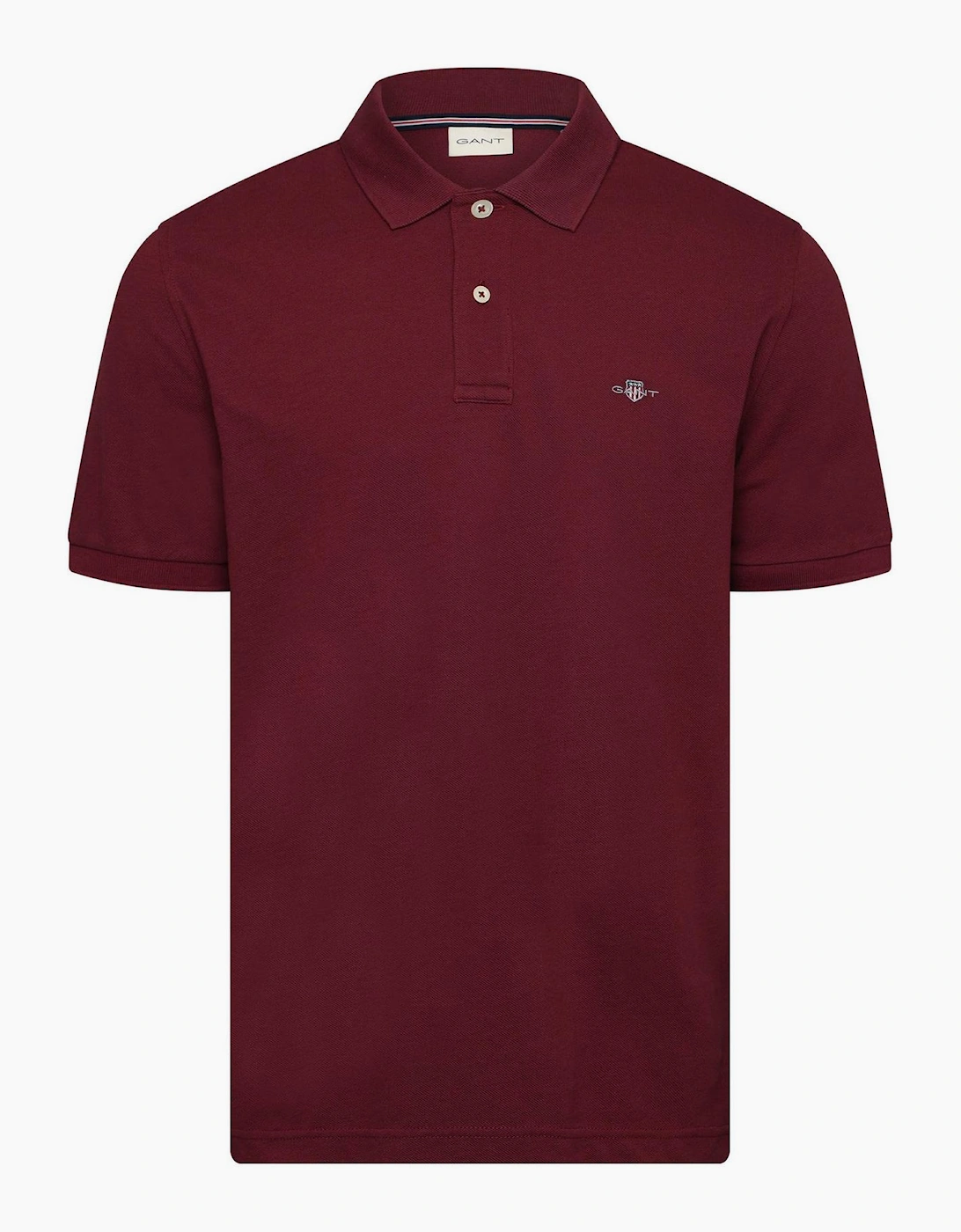 Gant Men's Red Logo Polo Shirt - Size 42