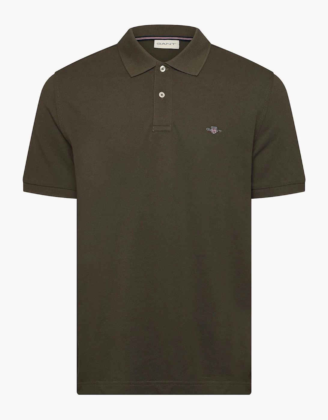 Collared Neck Short Sleeve Polo Shirt