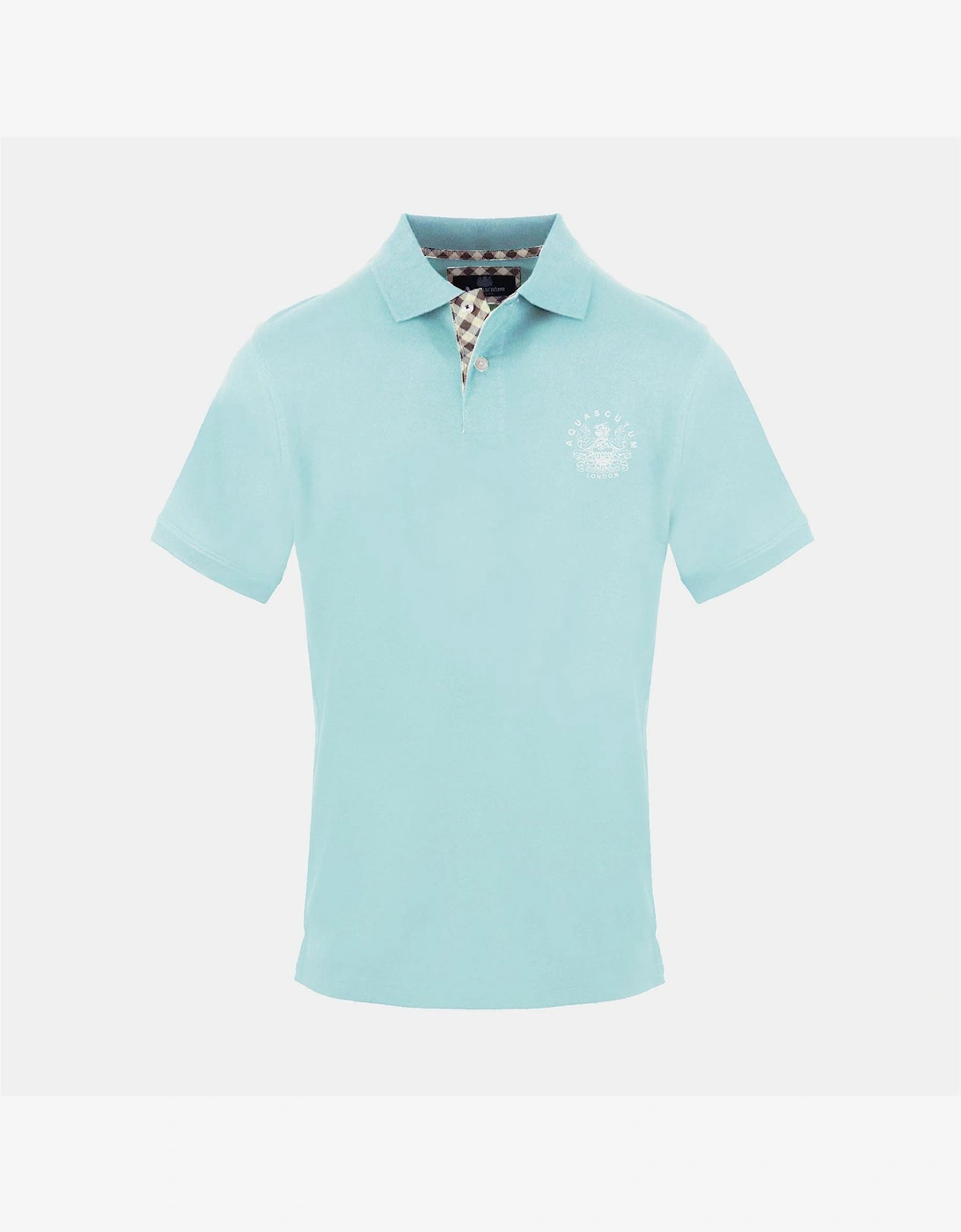 Aquascutum Men's Blue Polo Shirt - Size 42