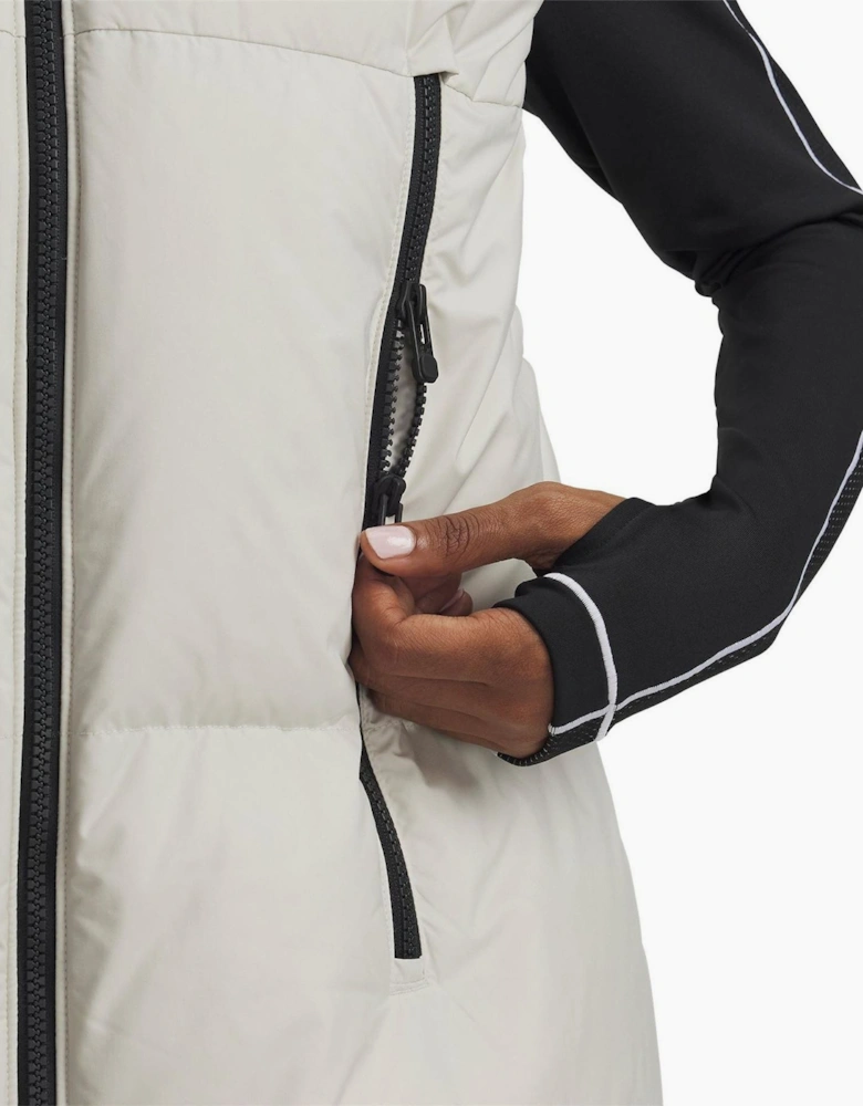 Limitless Solid Patterned Zipped Pocket Logo Badge Gilet