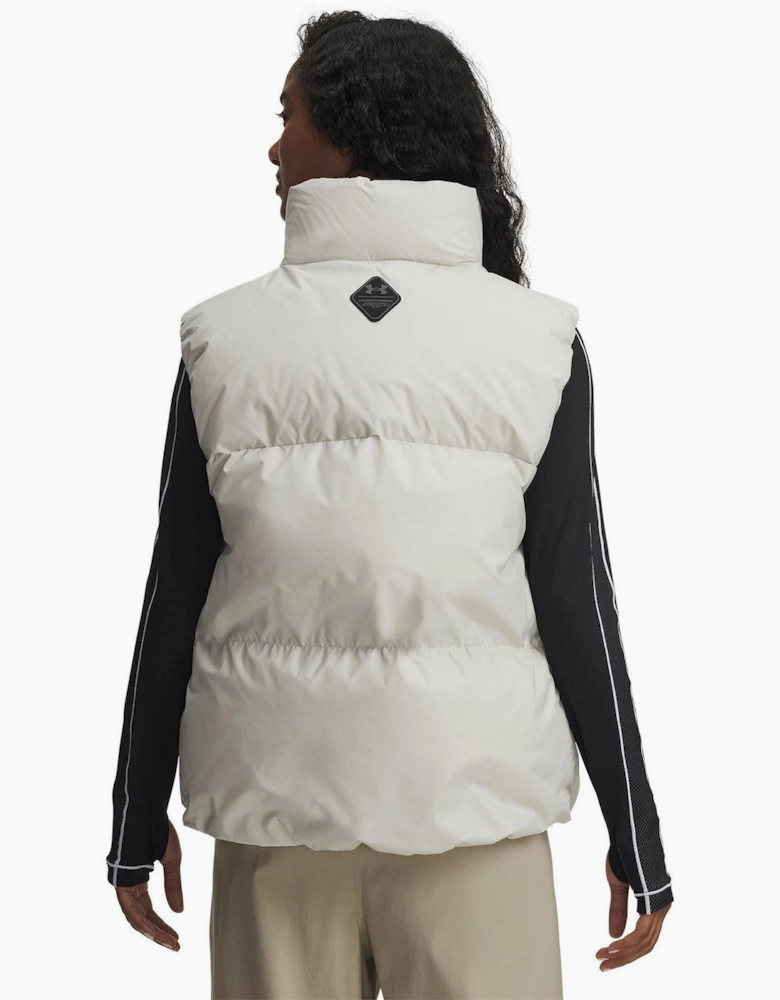 Limitless Solid Patterned Zipped Pocket Logo Badge Gilet