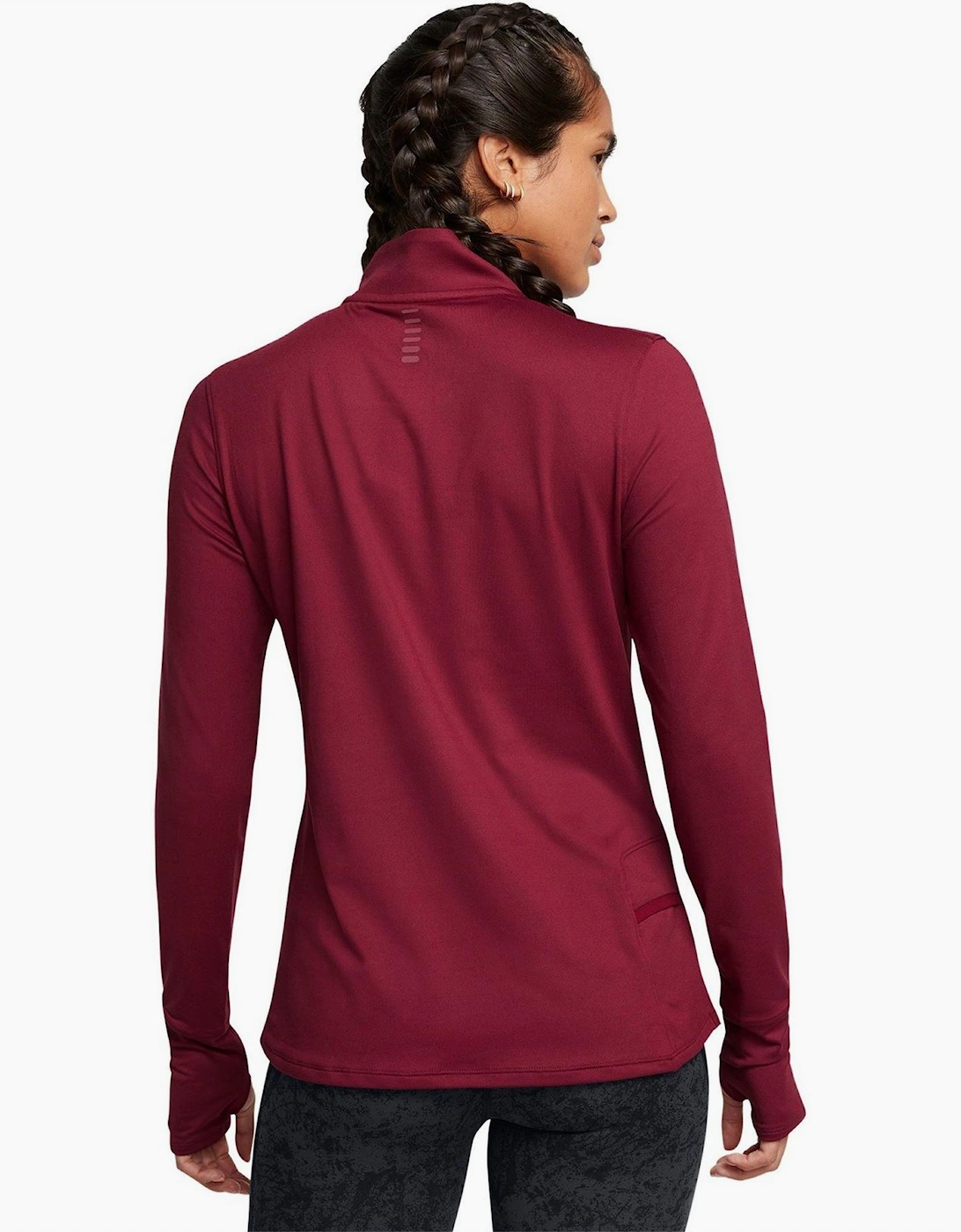 Launch Zip Neck Long Sleeve Slim Fit Tech Top