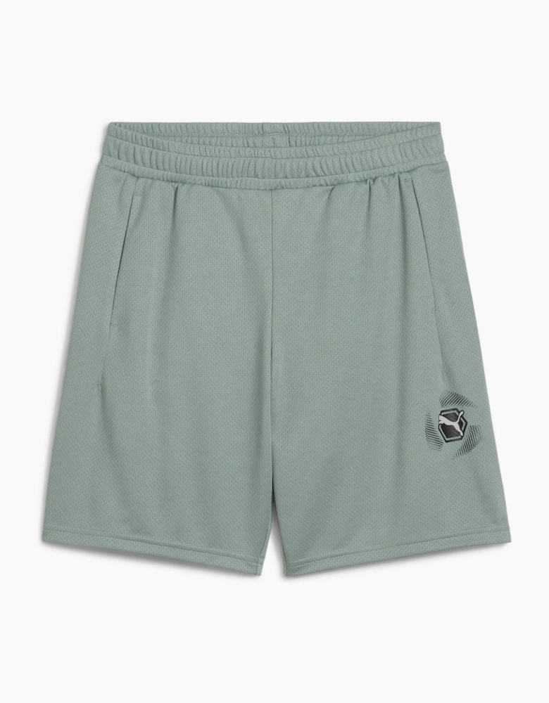 Active Sports Graphic Fitness Shorts with Elasticated Waistband