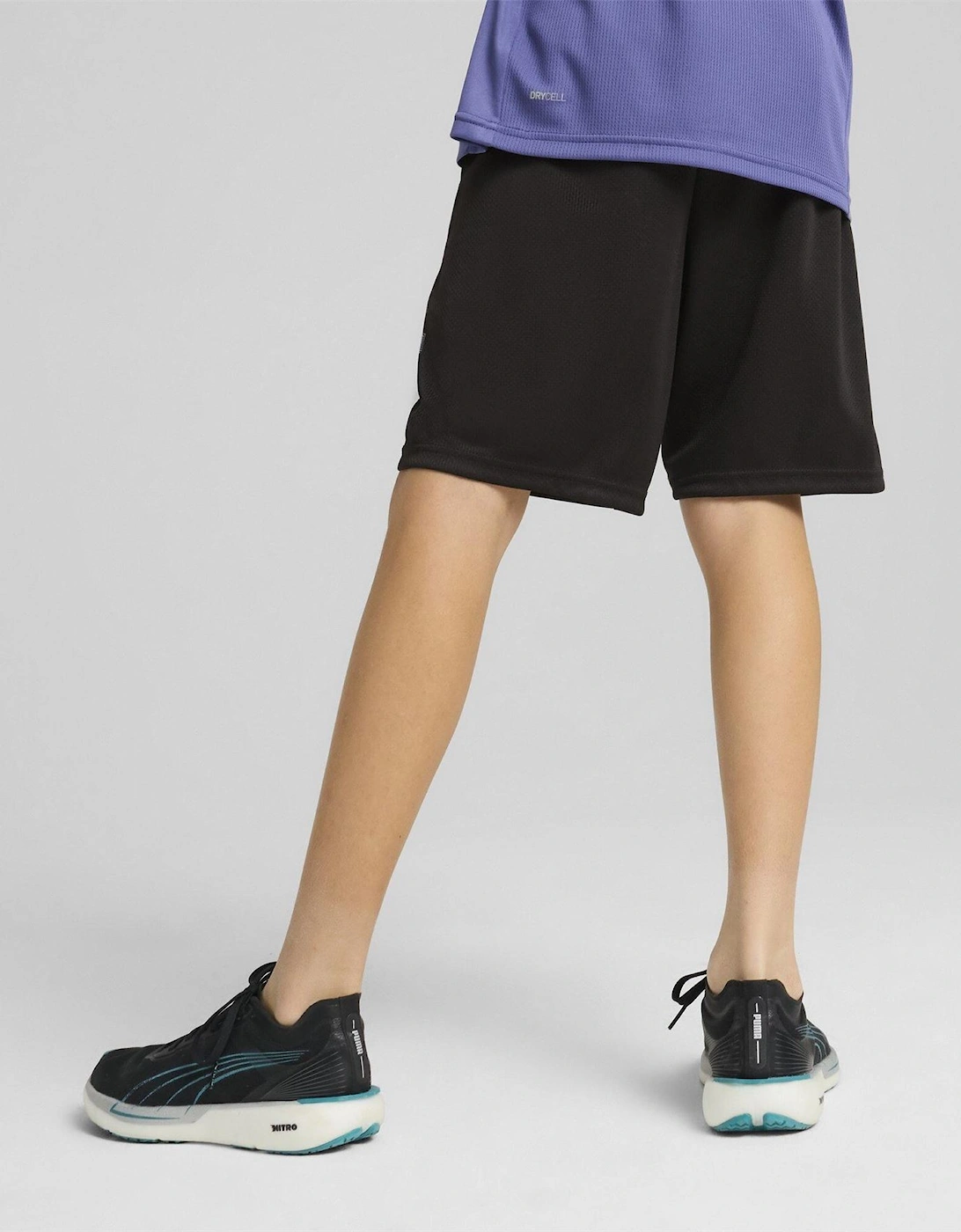 Active Sports Graphic Fitness Shorts with Elasticated Waistband