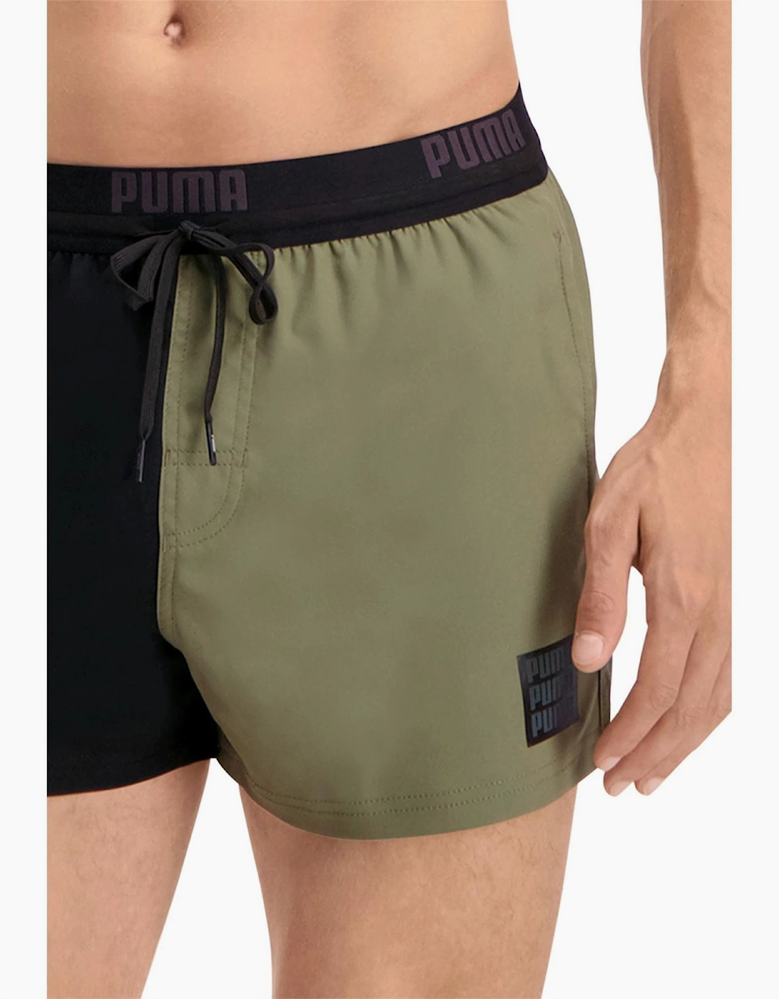 Regular Fit Color Block Swim Shorts
