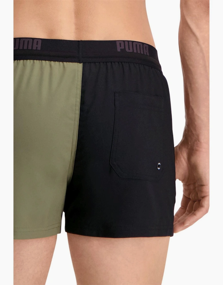 Regular Fit Color Block Swim Shorts