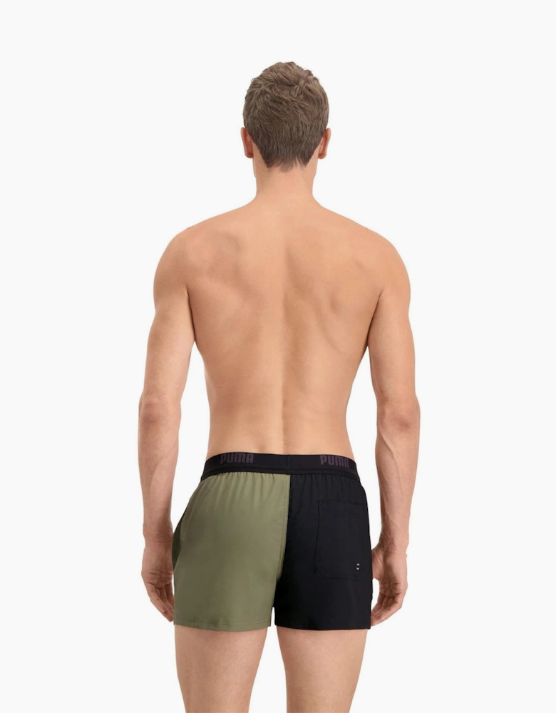 Regular Fit Color Block Swim Shorts