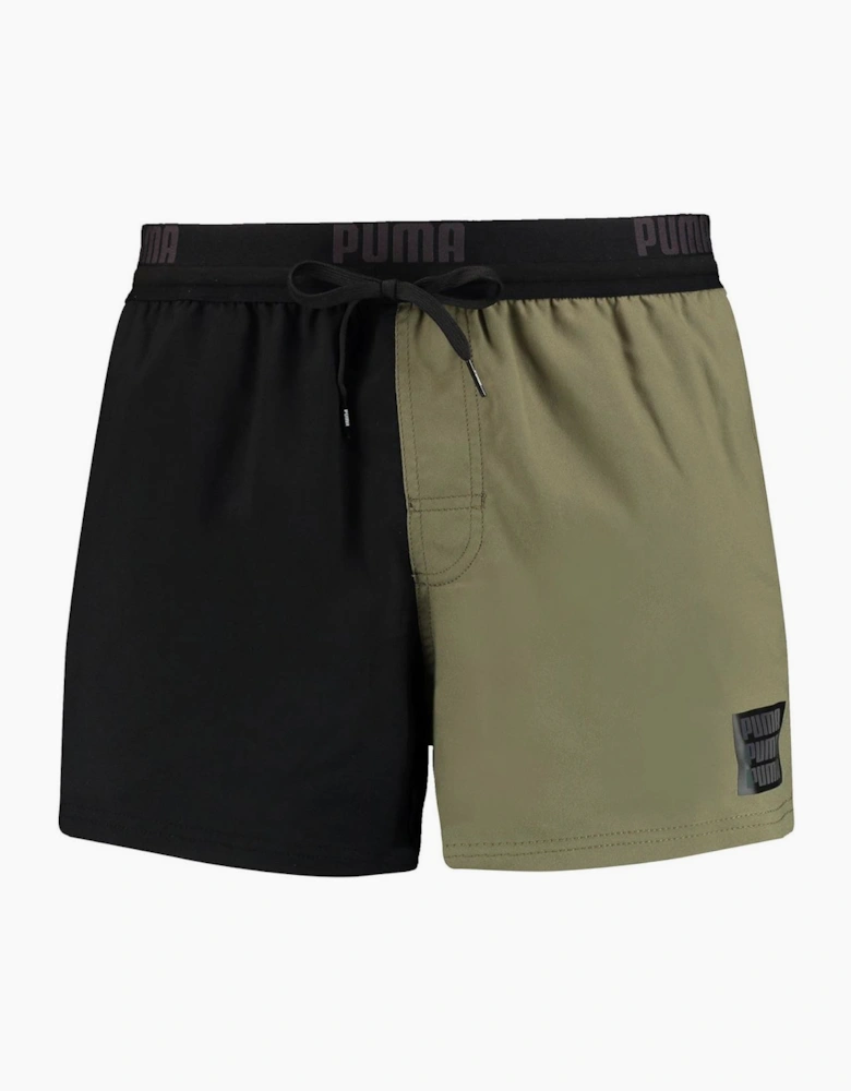 Regular Fit Color Block Swim Shorts