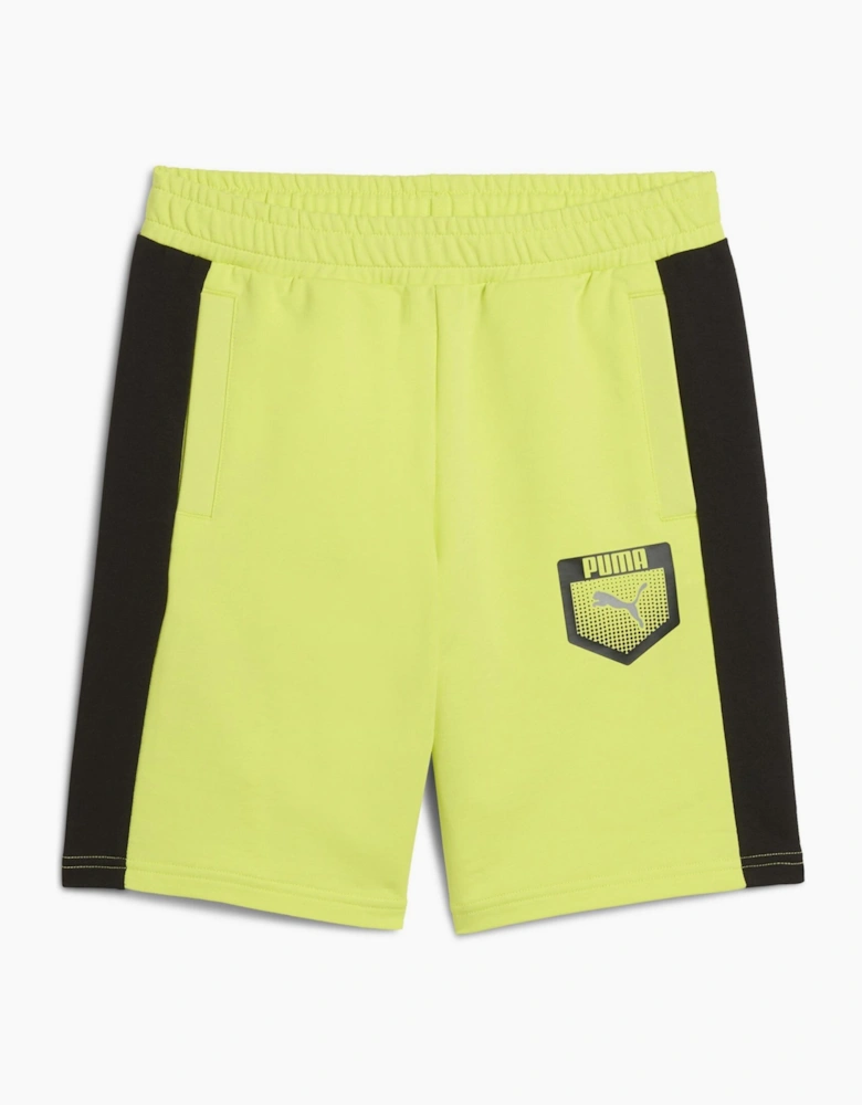 Active Sports Graphic Sweat Shorts with Elasticated Waistband