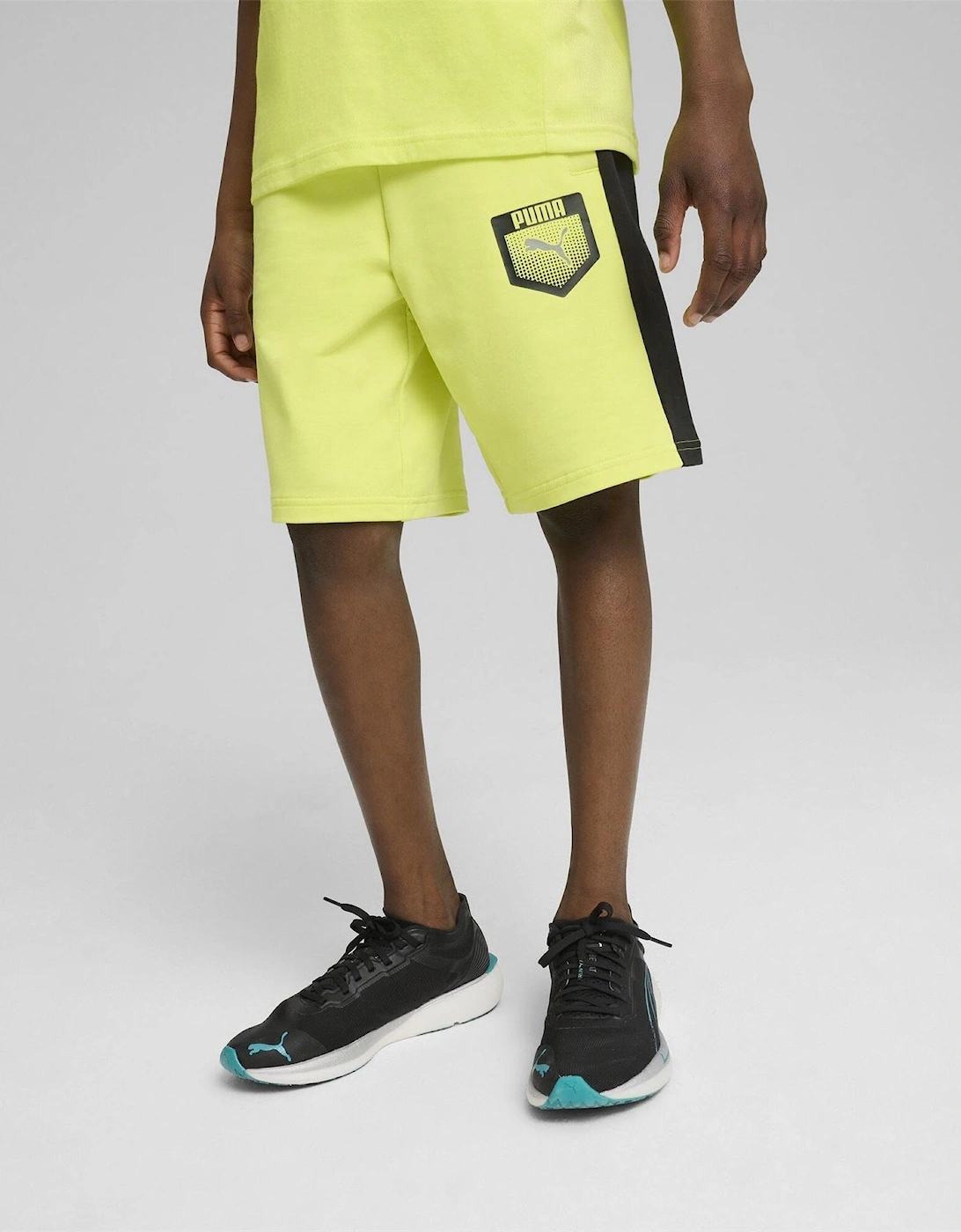 Active Sports Graphic Sweat Shorts with Elasticated Waistband