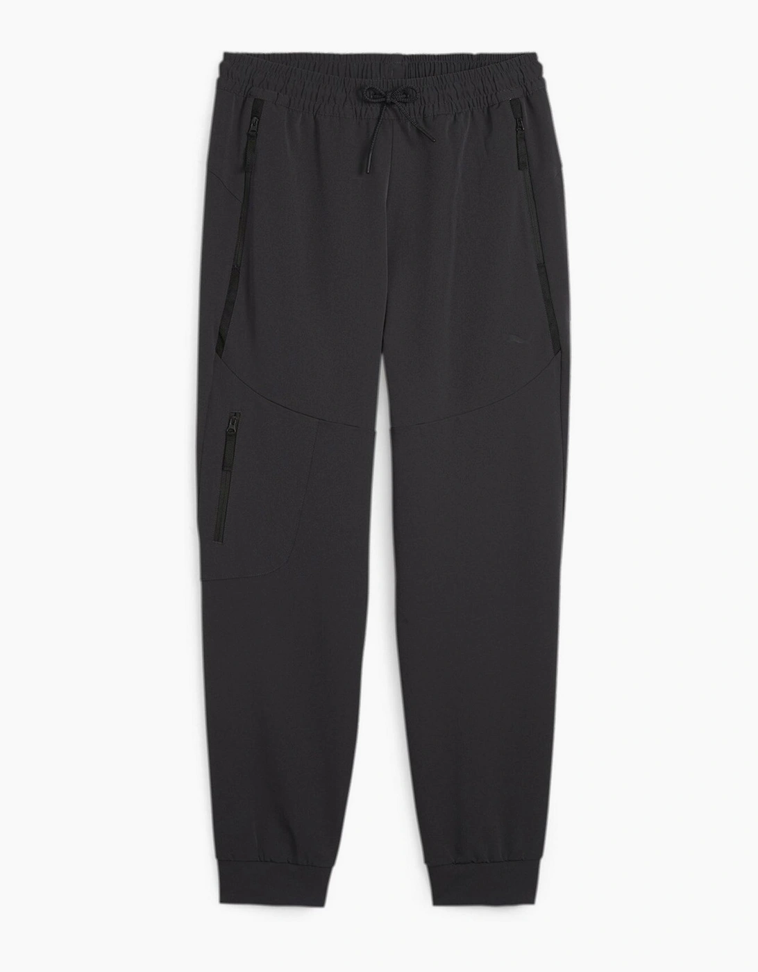 Zipped Pocket Solid Patterned Joggers