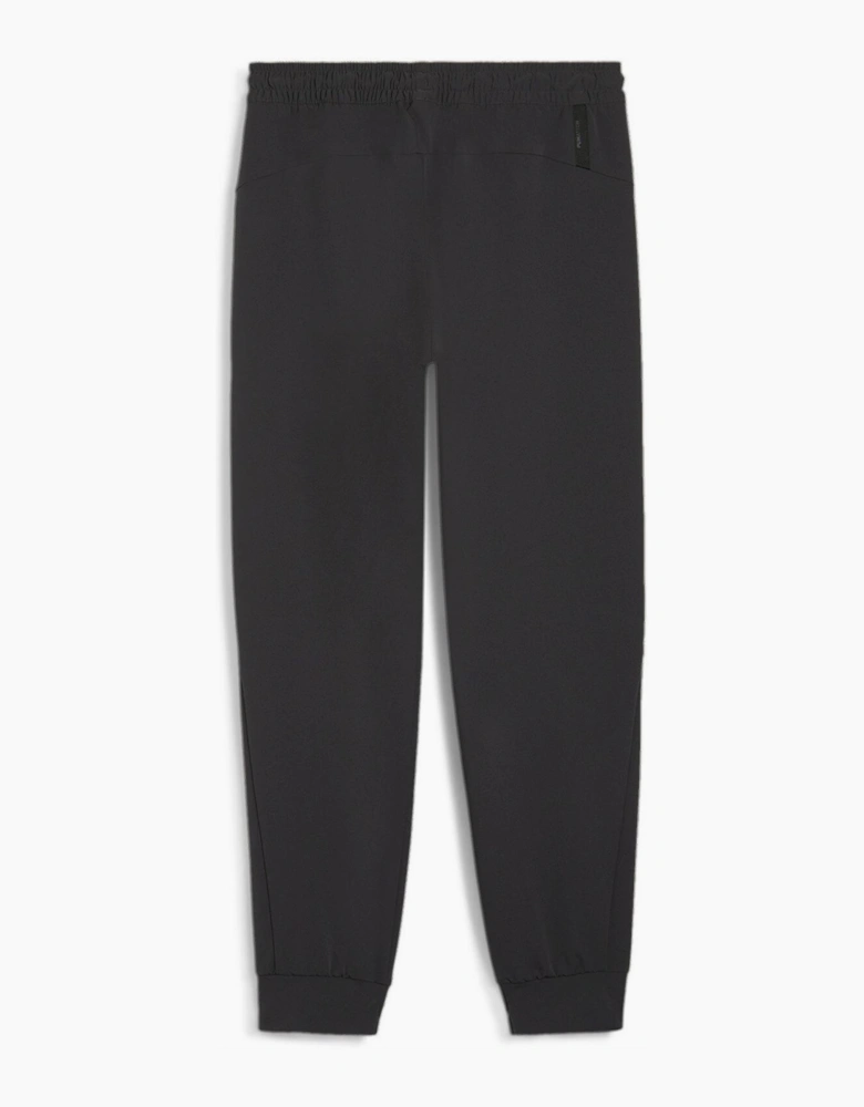 Zipped Pocket Solid Patterned Joggers