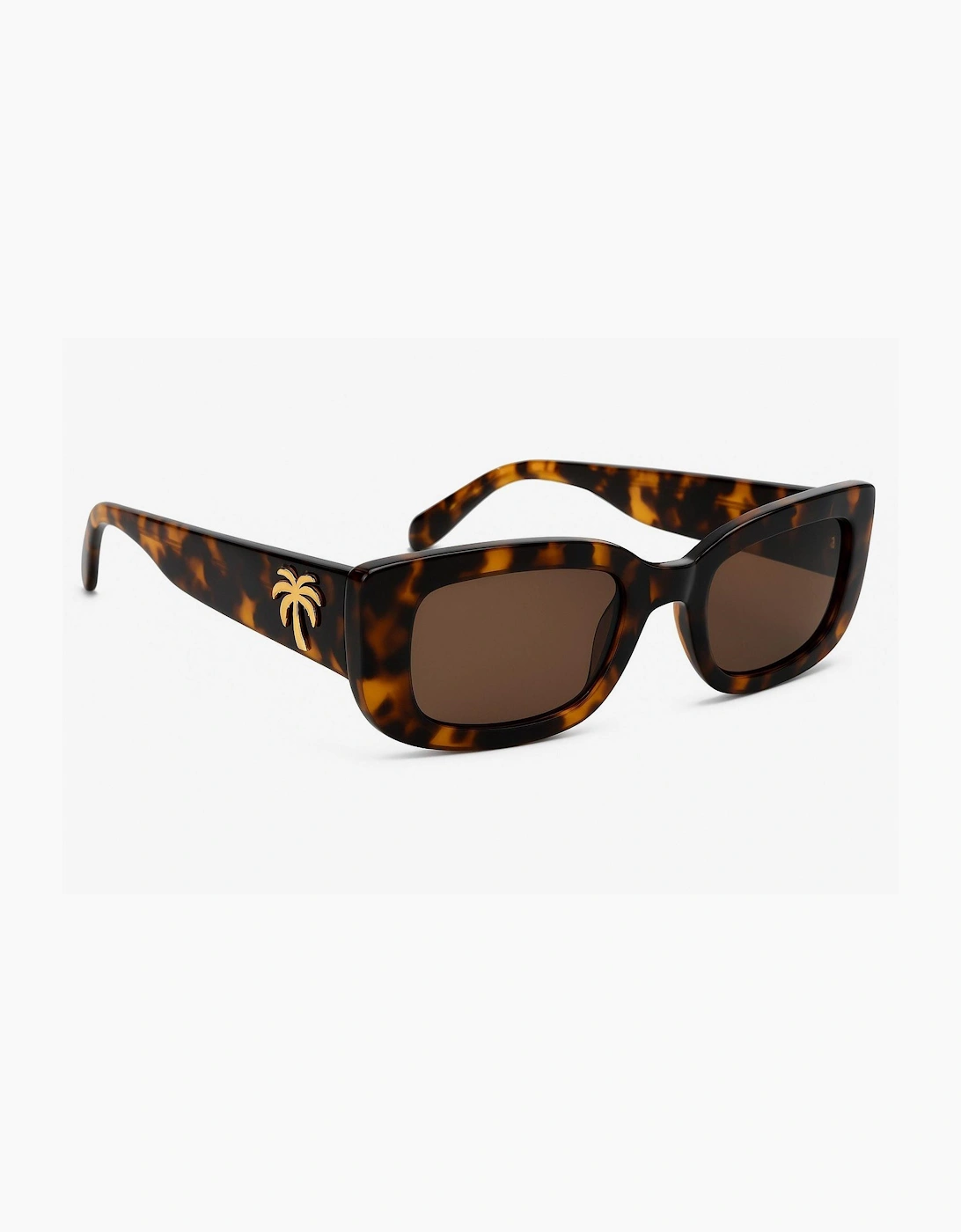 Palm Angels Men's Brown Yosemite Rectangle Sunglasses - Size One Size