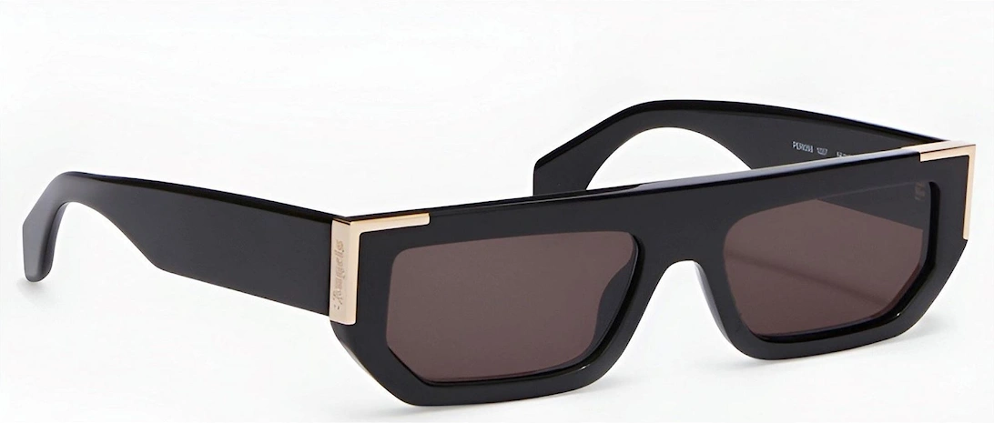 Mens Golden Rectangle Sunglasses