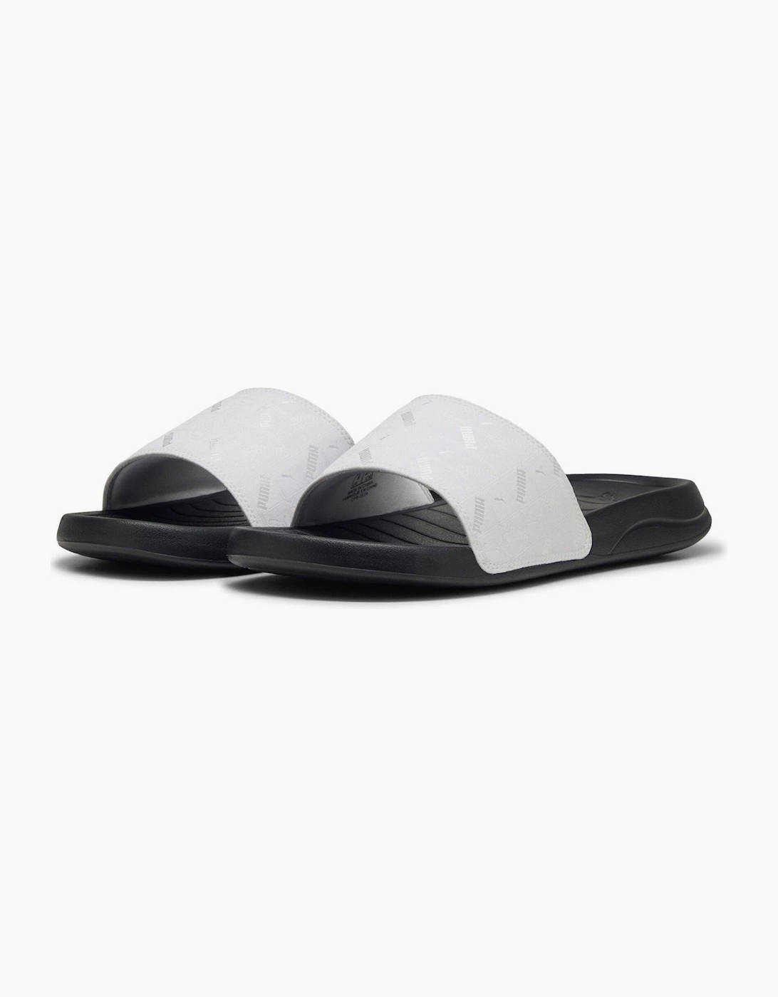 Puma Puma Men's Popcat 20 Embedded Pool Sliders - White
