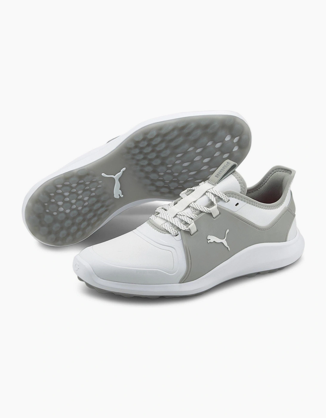 Puma Men's White Ignite Fasten8 Pro Spikeless Golf Shoes - Size: 8 42