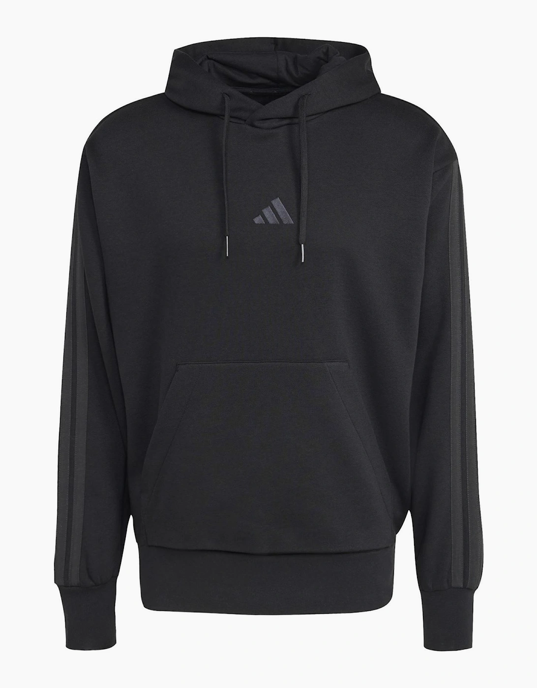 Mens Fleece 3 Stripes Hoodie, 7 of 6