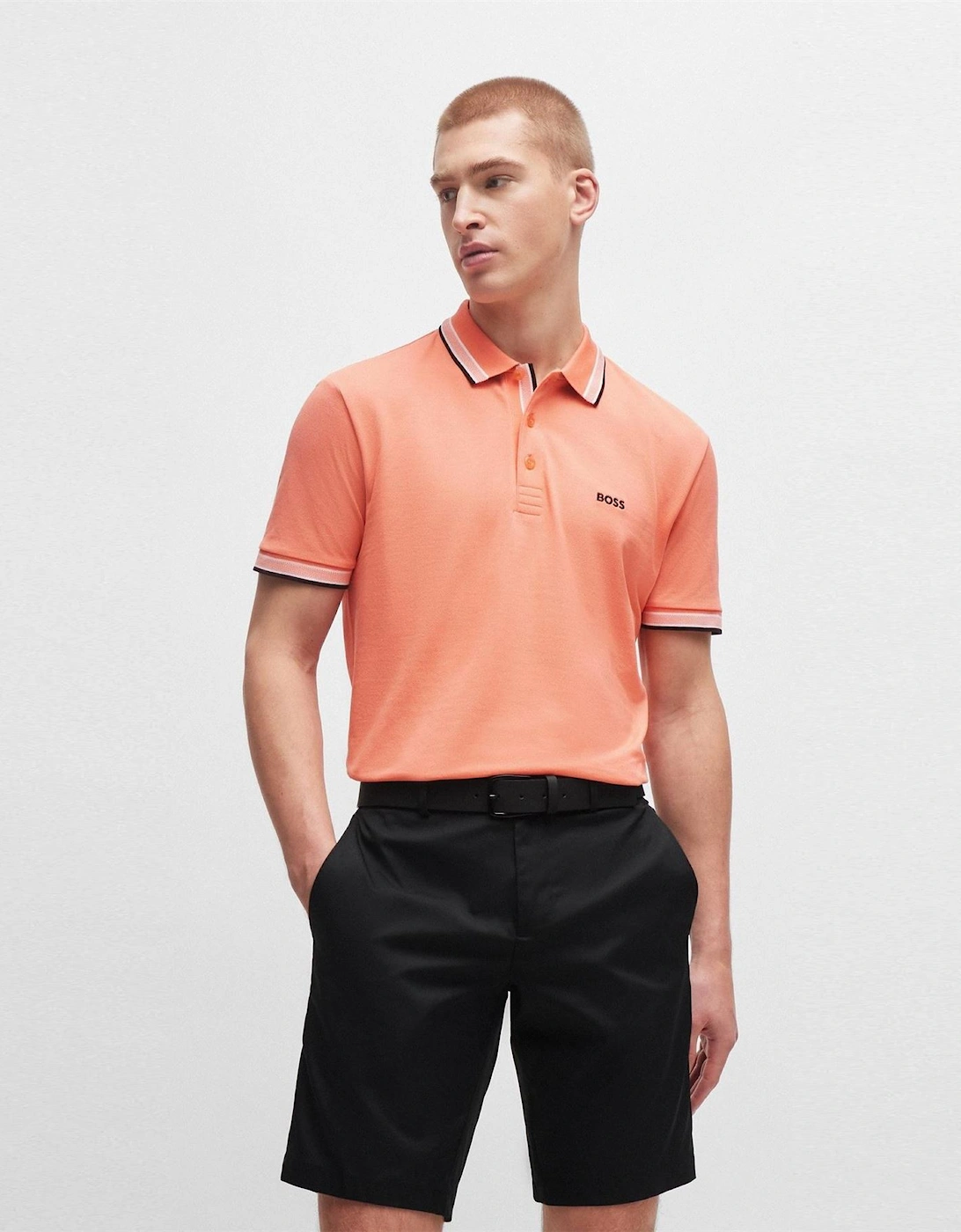 Green Paddy Polo Shirt With Contrast Tipping
