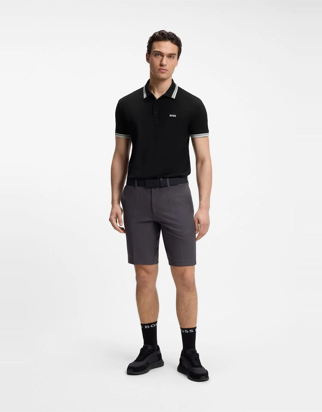 Green Paddy Polo Shirt With Contrast Tipping