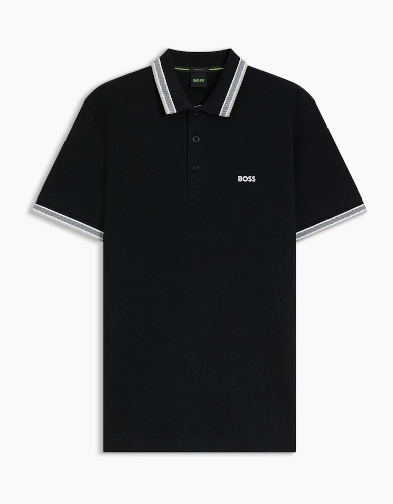Green Paddy Polo Shirt With Contrast Tipping