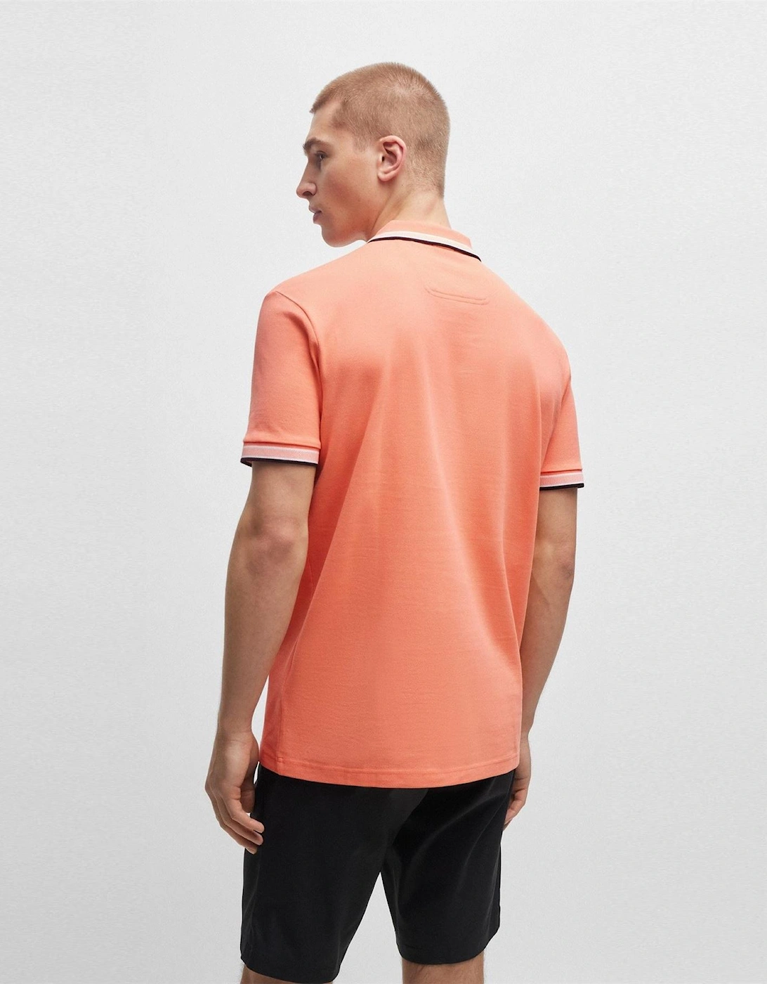 Green Paddy Polo Shirt With Contrast Tipping