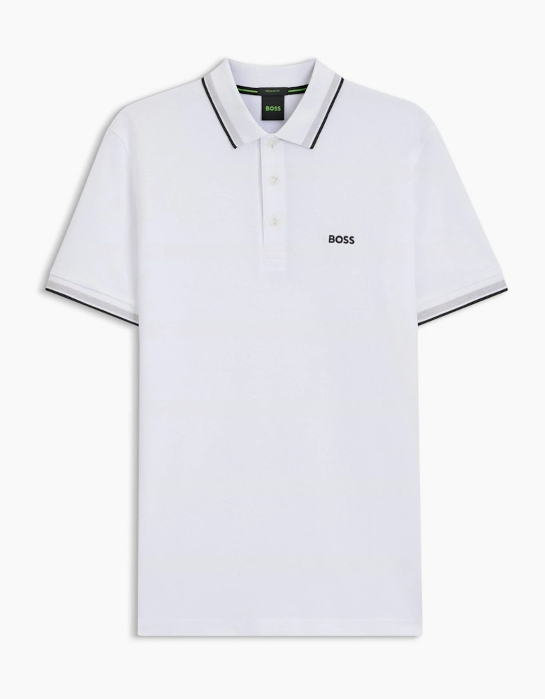 Green Paddy Polo Shirt With Contrast Tipping
