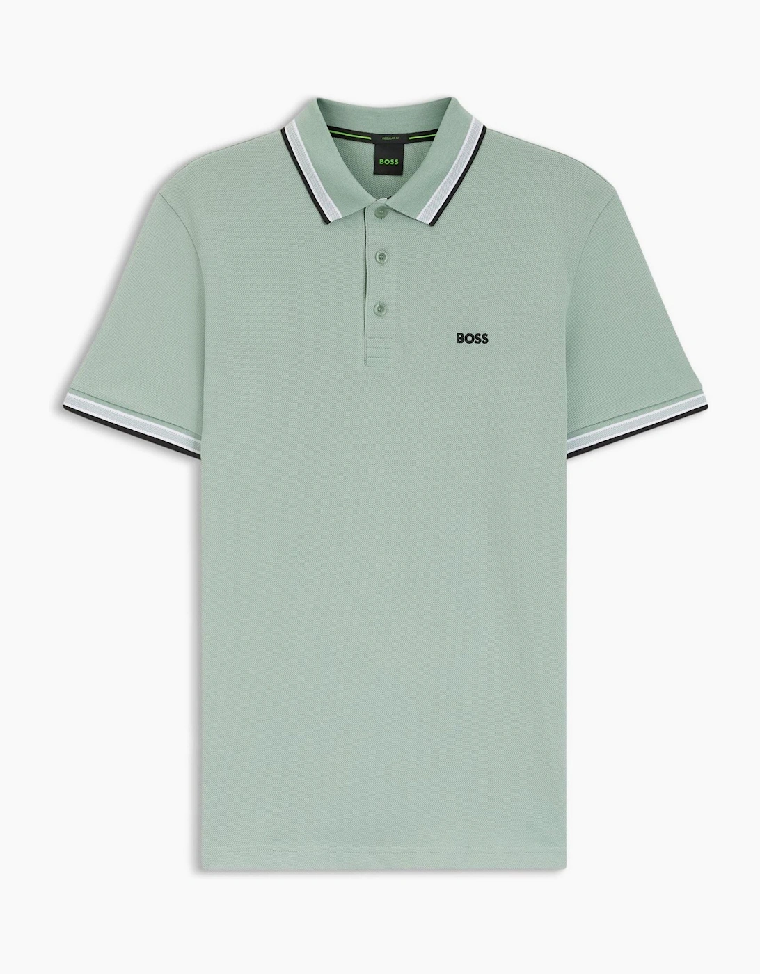 Green Paddy Polo Shirt With Contrast Tipping, 6 of 5