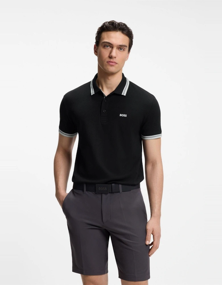 Green Paddy Polo Shirt With Contrast Tipping