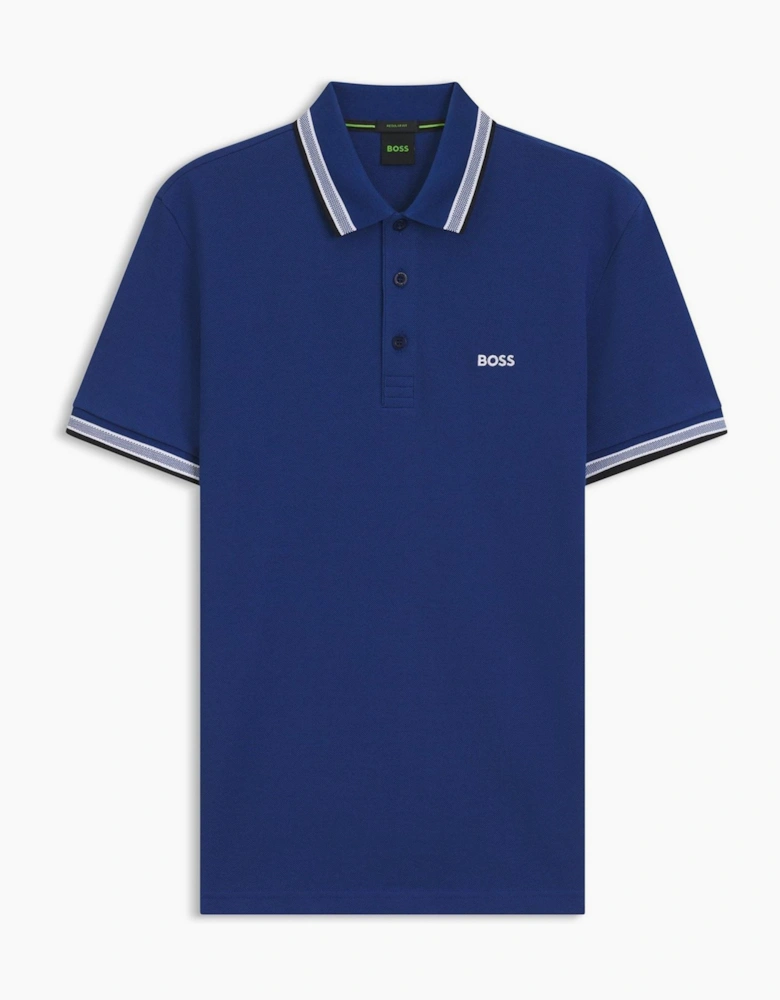 Green Paddy Polo Shirt With Contrast Tipping