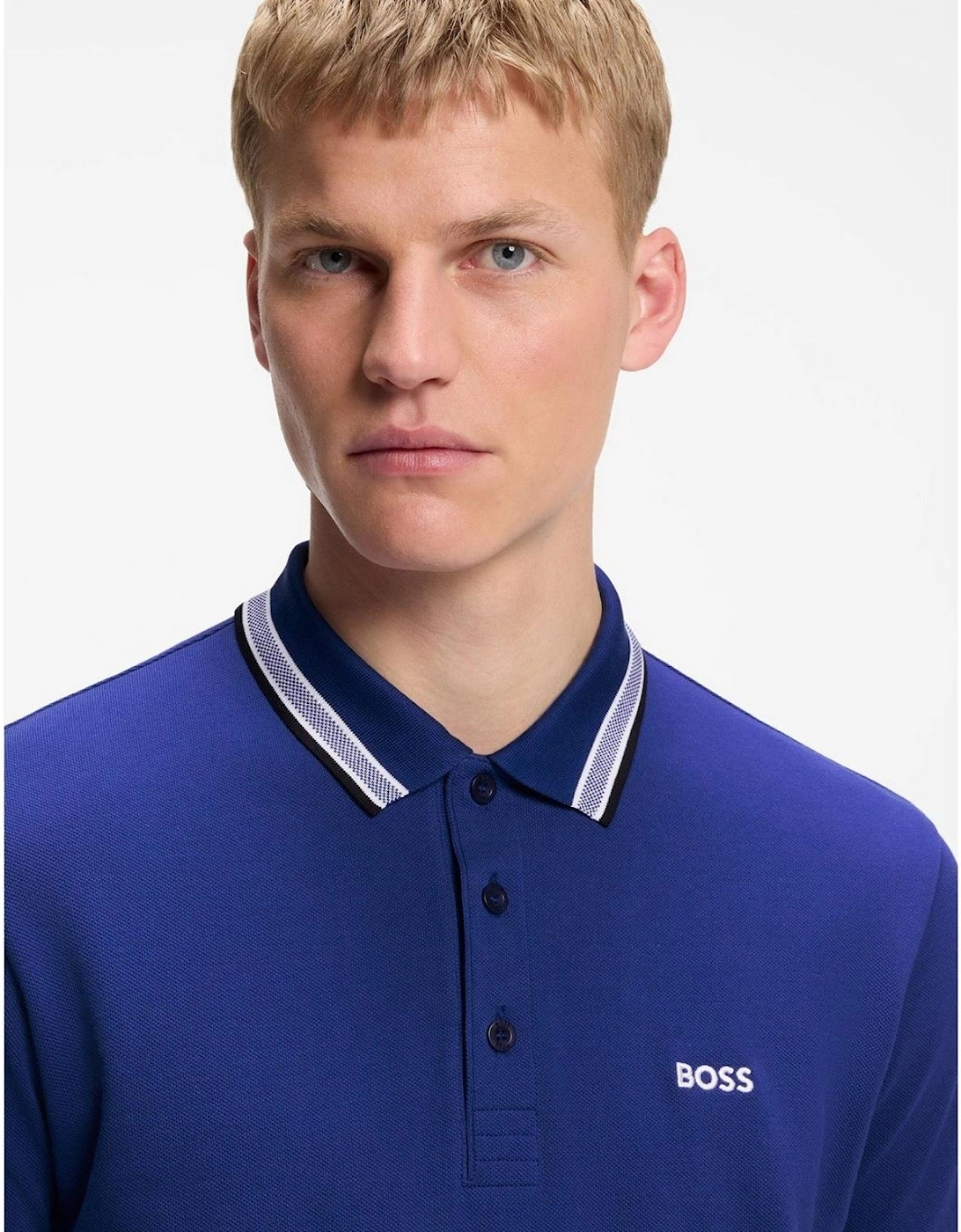 Green Paddy Polo Shirt With Contrast Tipping