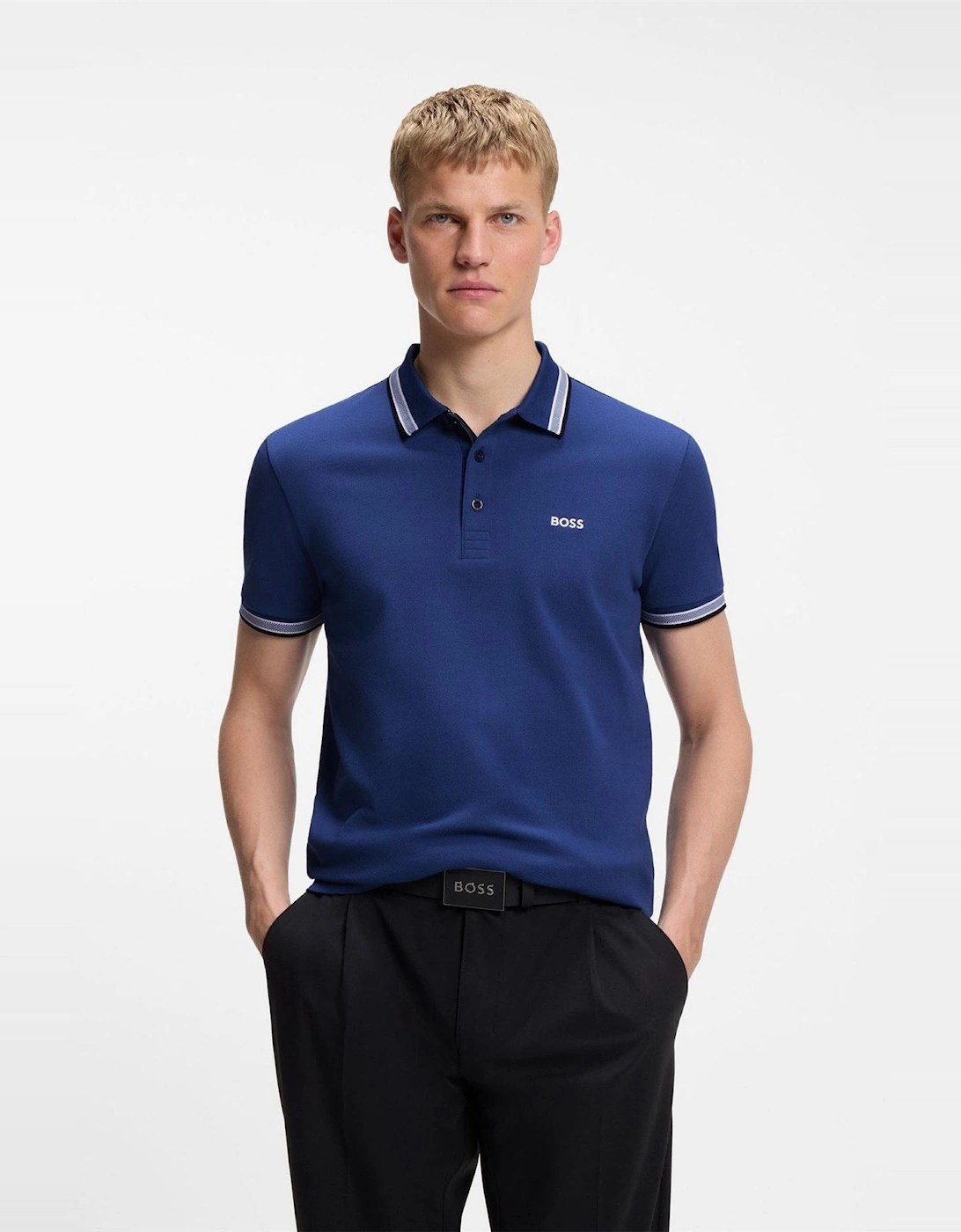 Green Paddy Polo Shirt With Contrast Tipping