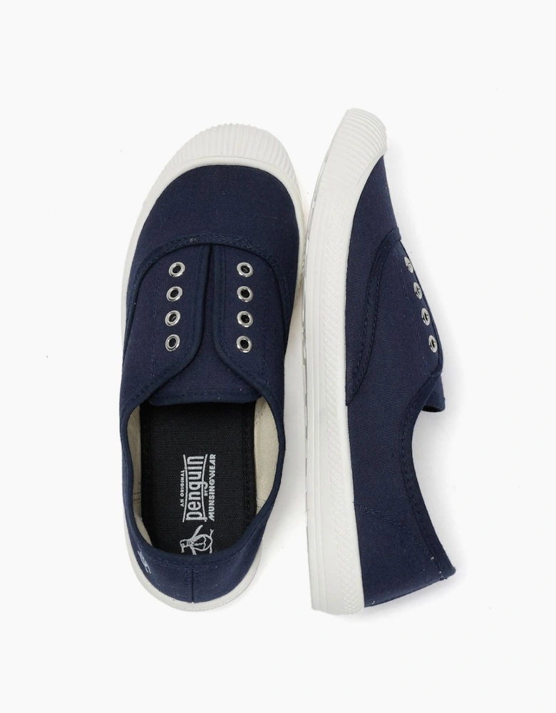 Penguin Anita Canvas Women's Navy Pumps