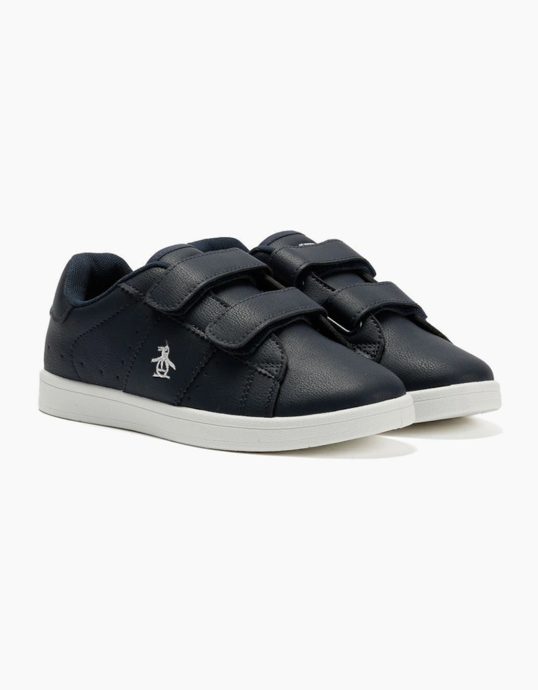 Penguin Junior Marble Navy Trainers