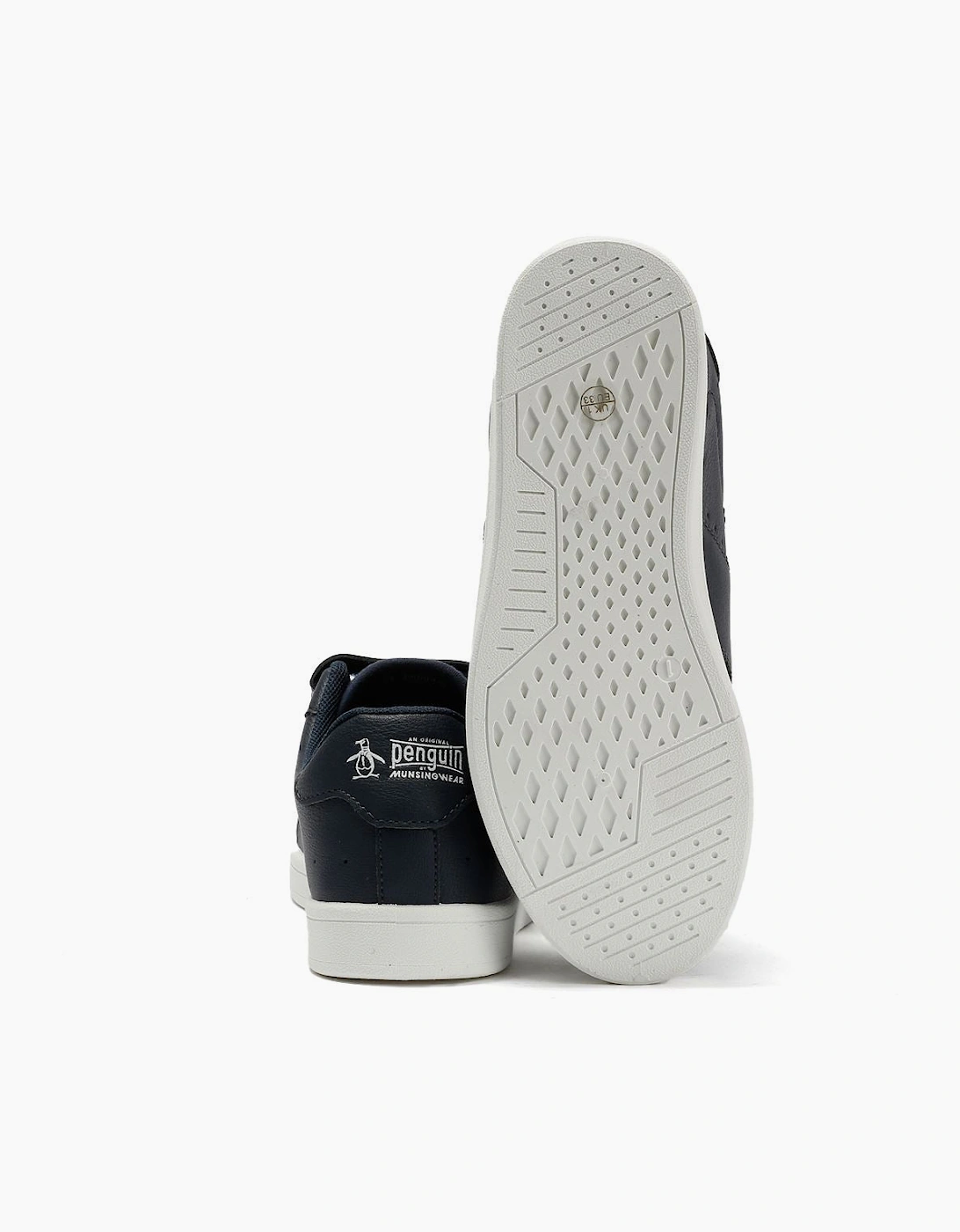 Penguin Junior Marble Navy Trainers