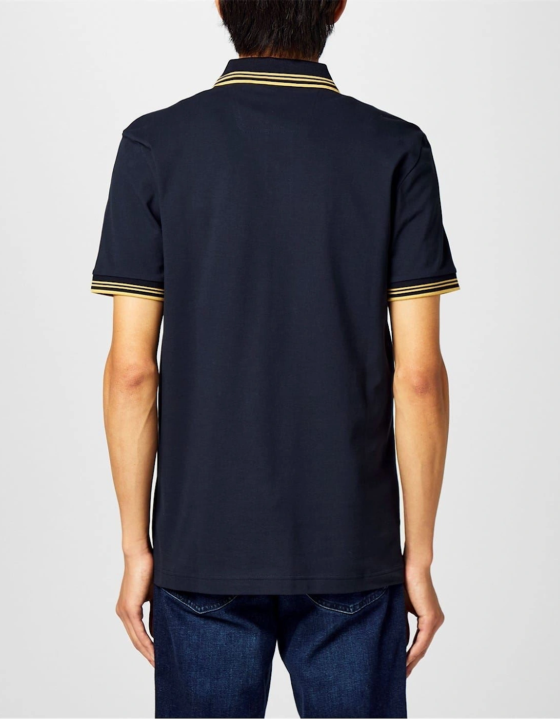 Hbg Paul Polo Contrast Striped Trim Shirt