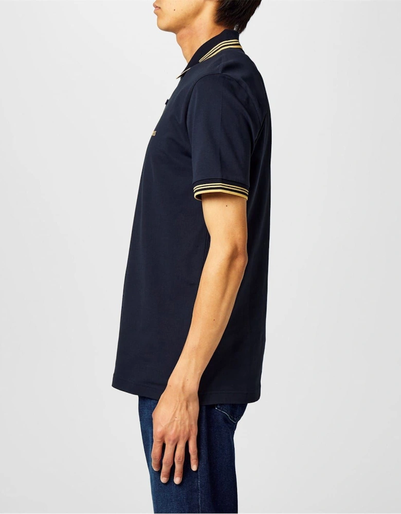 Hbg Paul Polo Contrast Striped Trim Shirt