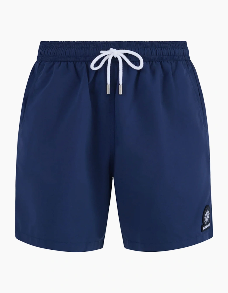 SANDBANKS BADGE LOGO SWIM SHORT NAVY