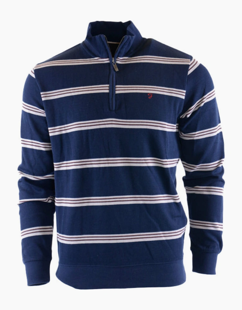 FARAH Mens Winter Jumper Bomber Cotton