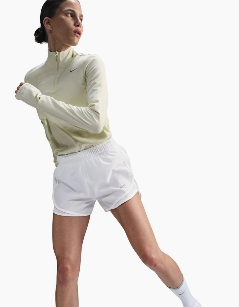 Womens Dri FIT Mid Rise Brief Lined Running Shorts