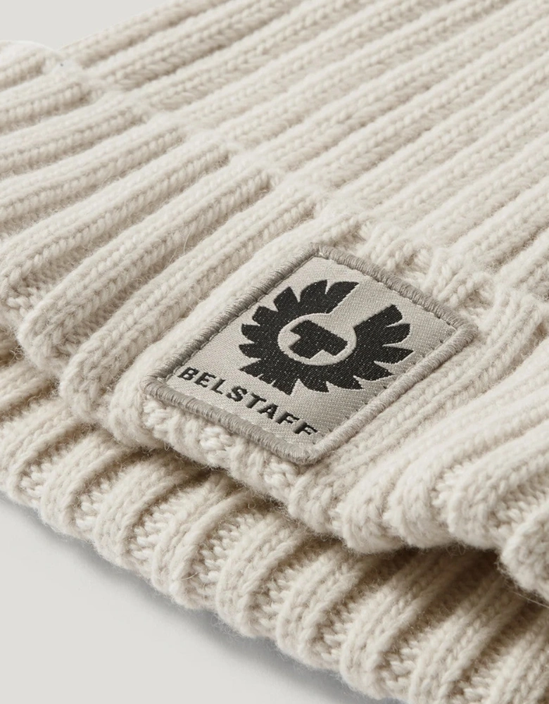 Belstaff Watch Beanie Hat Pale Stone