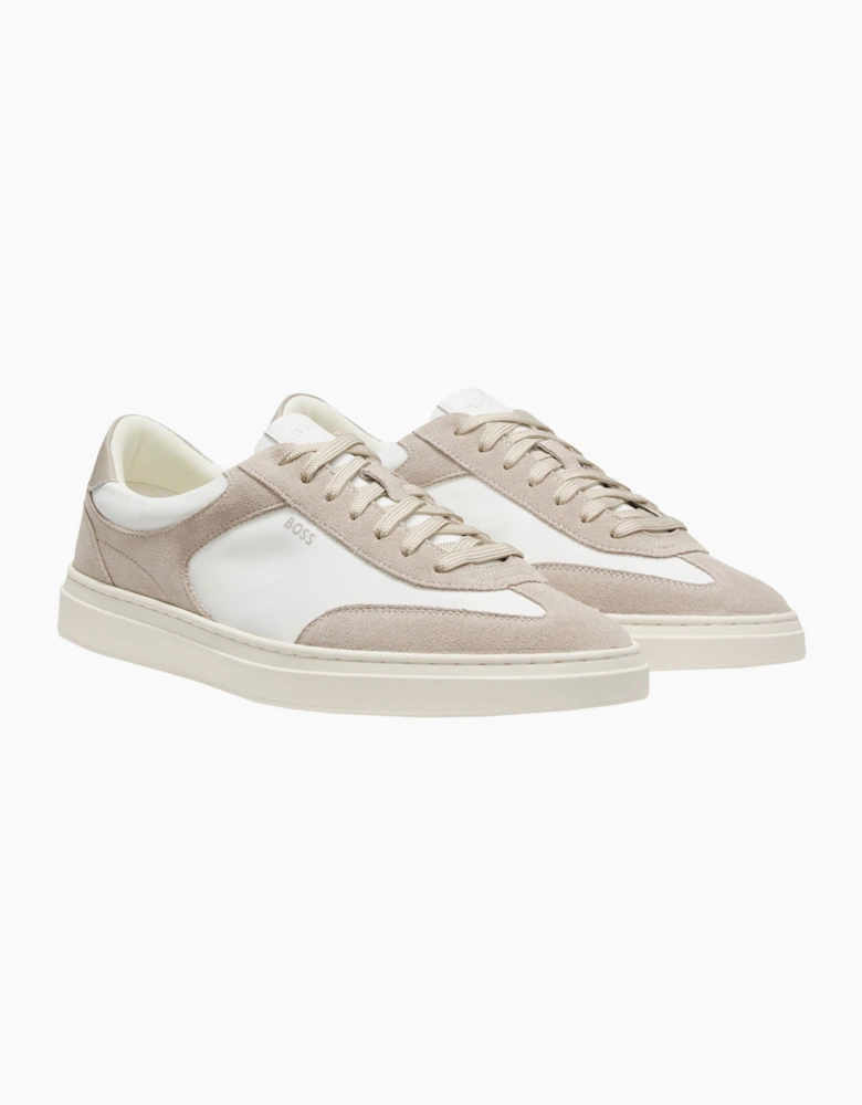 BOSS BLACK KIERAN TENN TRAINER OPEN WHITE