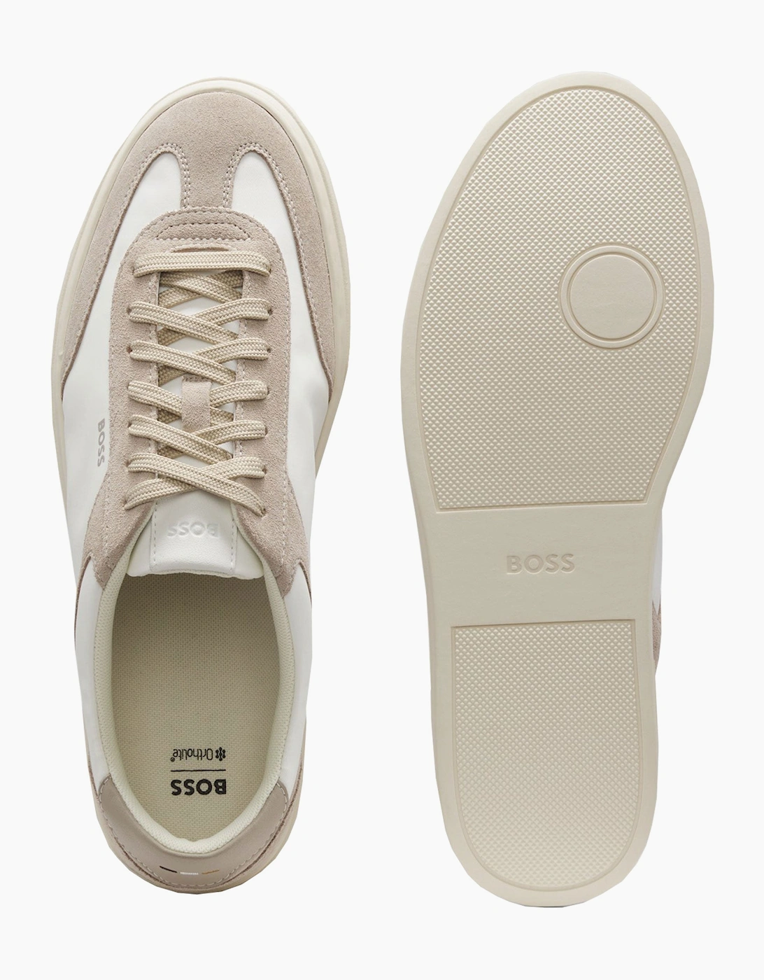 BOSS BLACK KIERAN TENN TRAINER OPEN WHITE