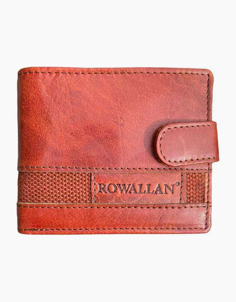Rowallan Panama tabbed flip out wallet COGNAC