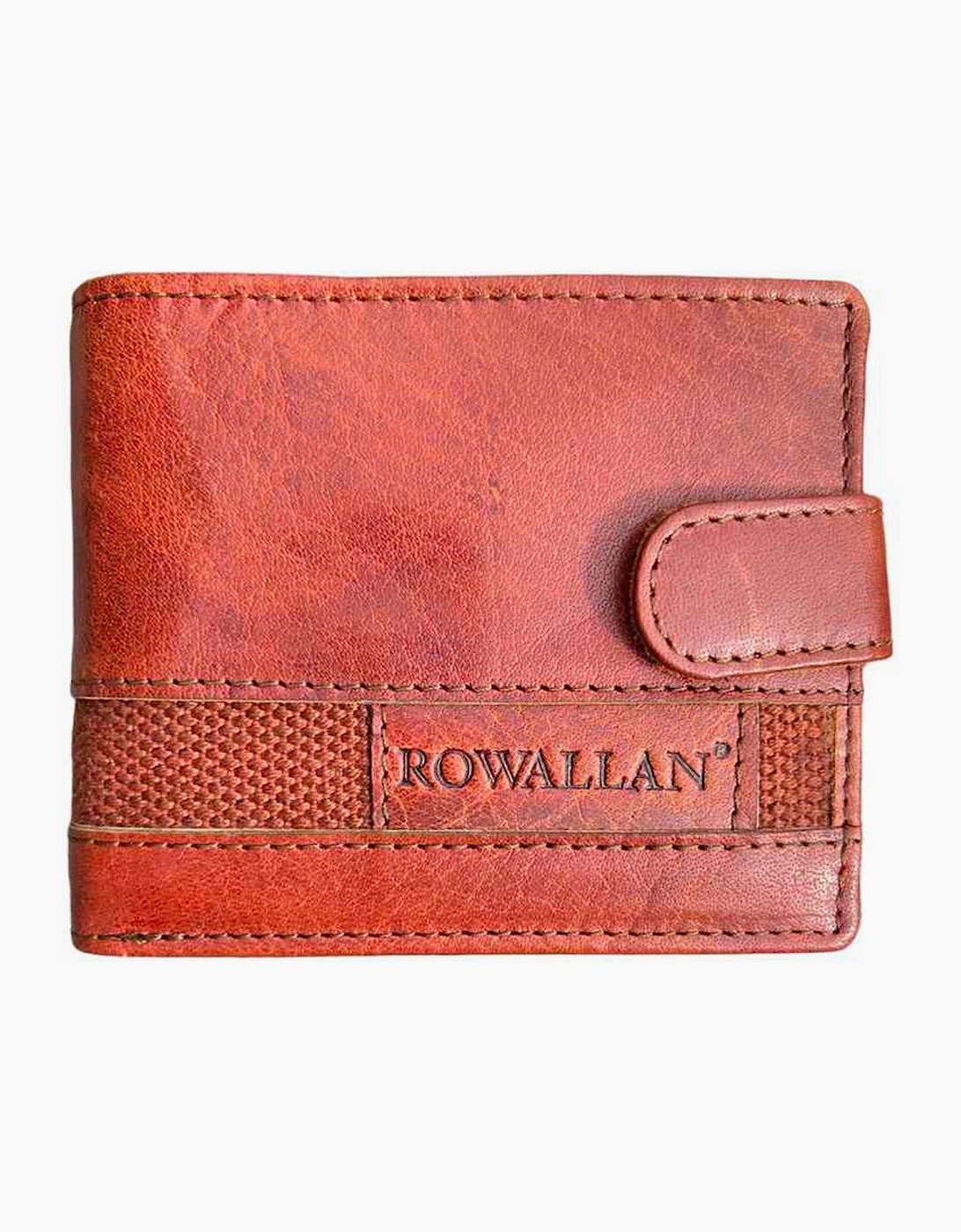 Rowallan Panama tabbed flip out wallet COGNAC