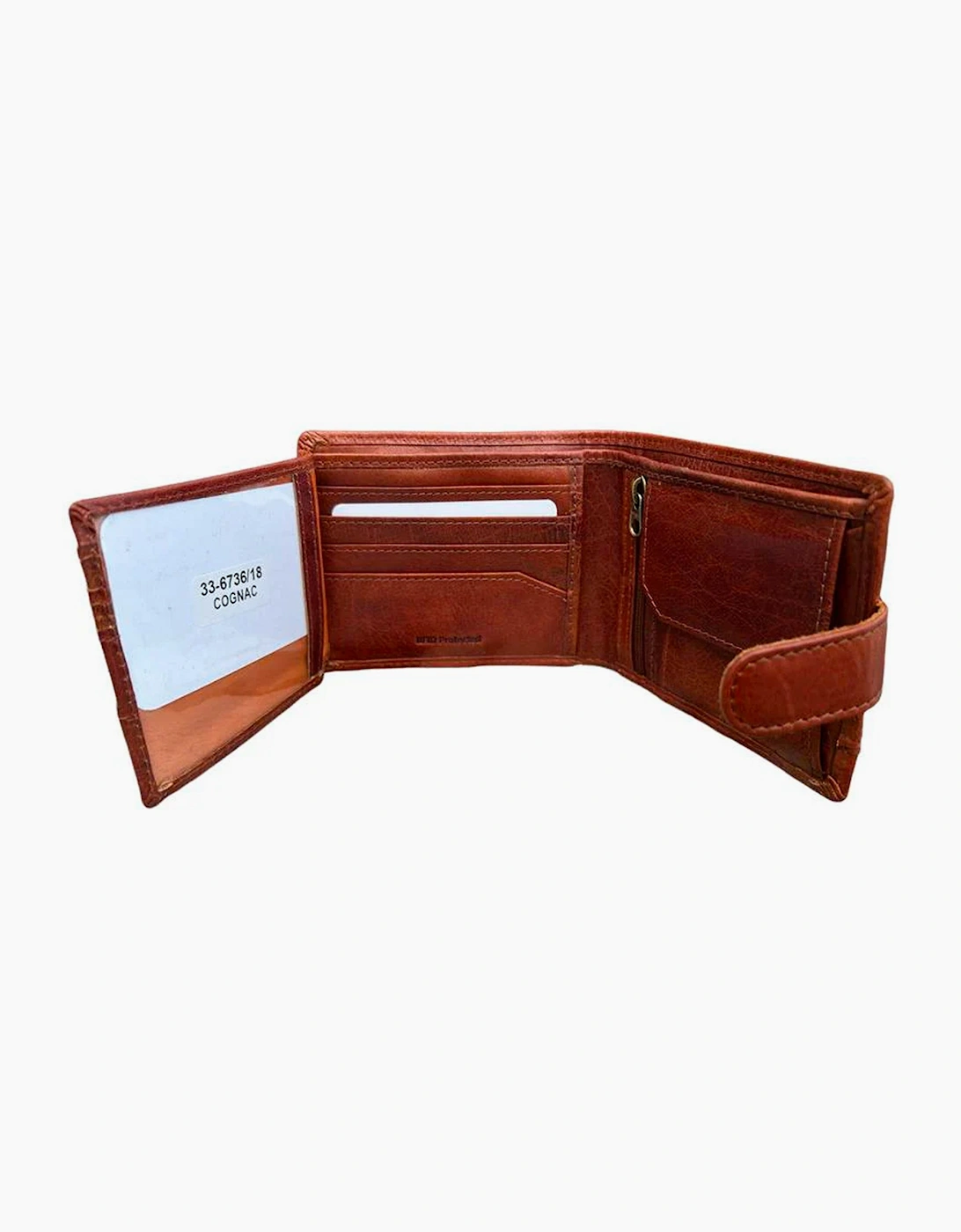 Rowallan Panama tabbed flip out wallet COGNAC