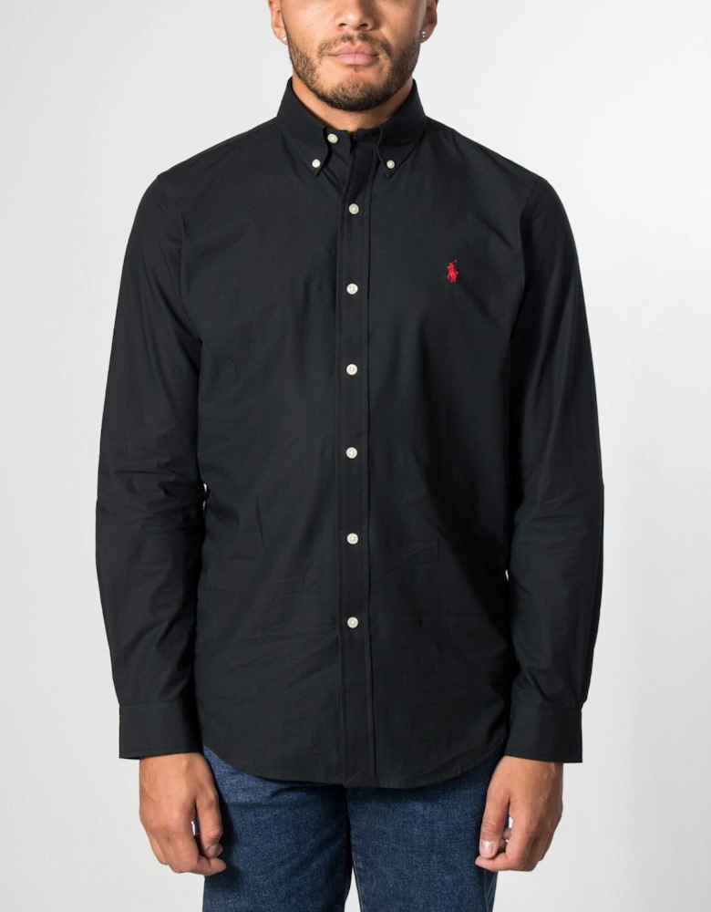 Custom Fit Stretch Poplin Shirt