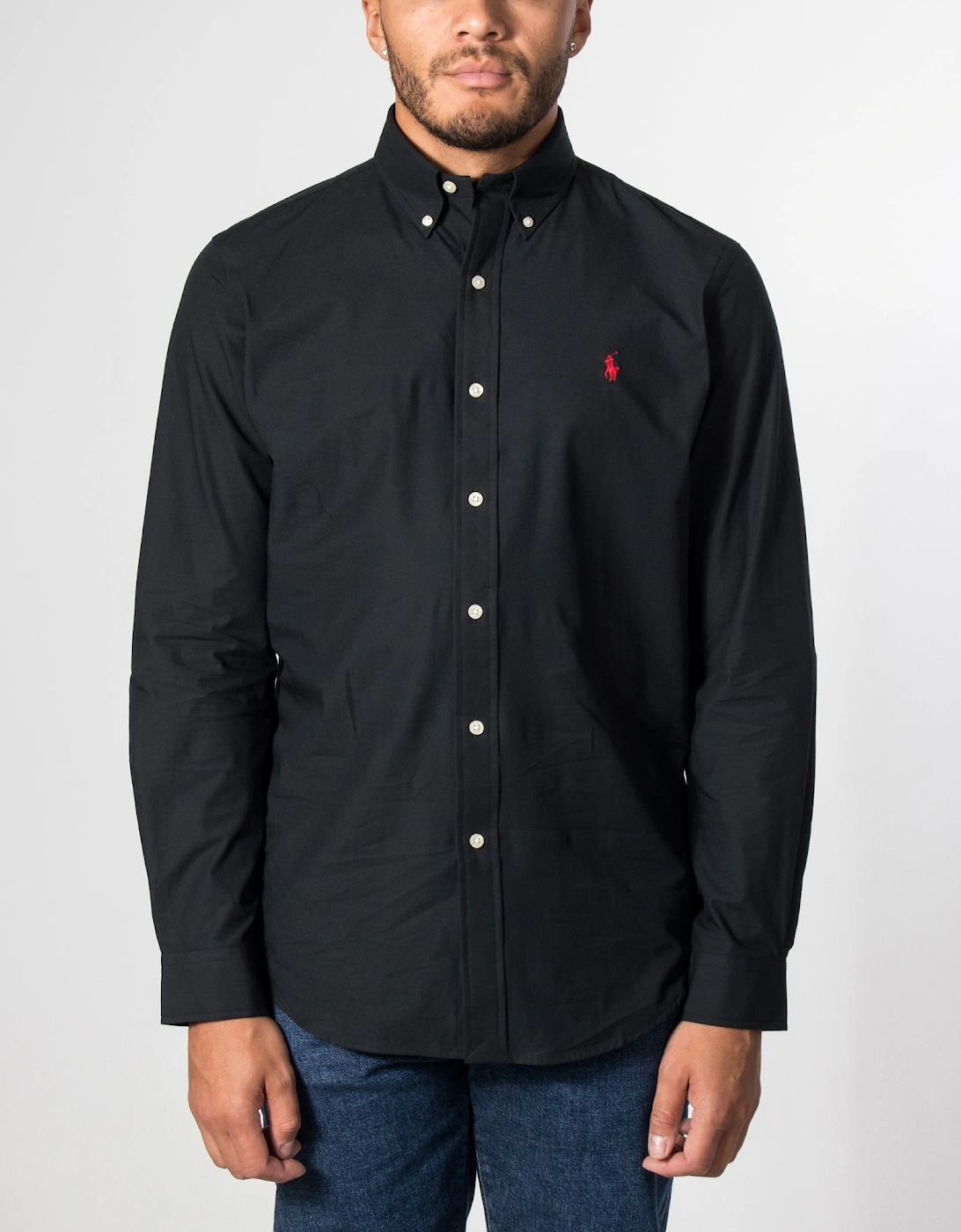 Custom Fit Stretch Poplin Shirt
